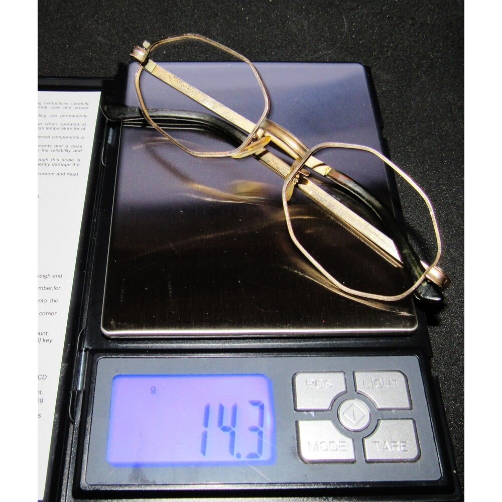 Vintage Art Craft 1/20 12K GF EYEGLASS FRAMES 5 1/4 No Lenses